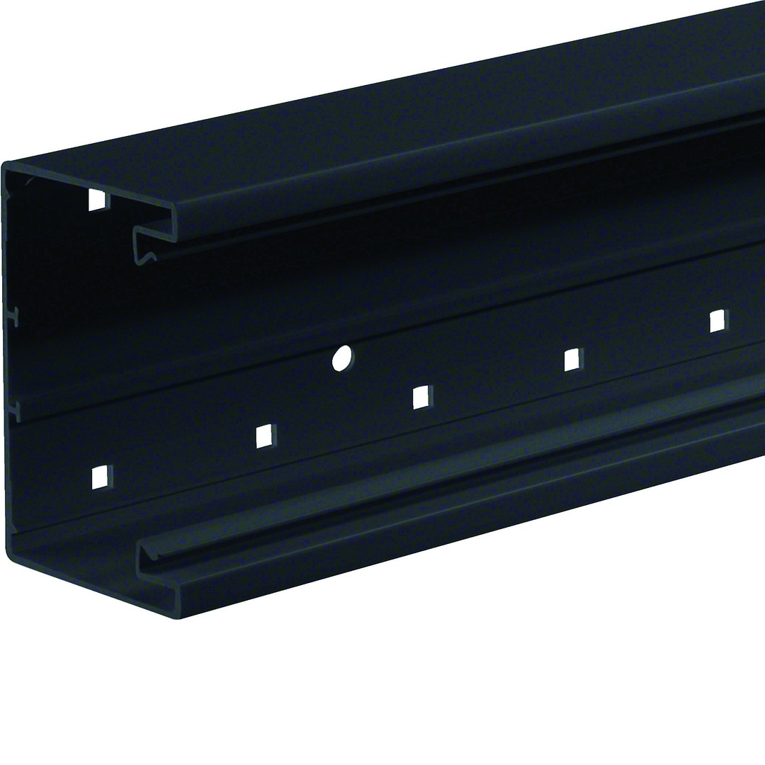 Johtokanavarunko BRP 65x100x2000, grafiitinmusta, kova PVC