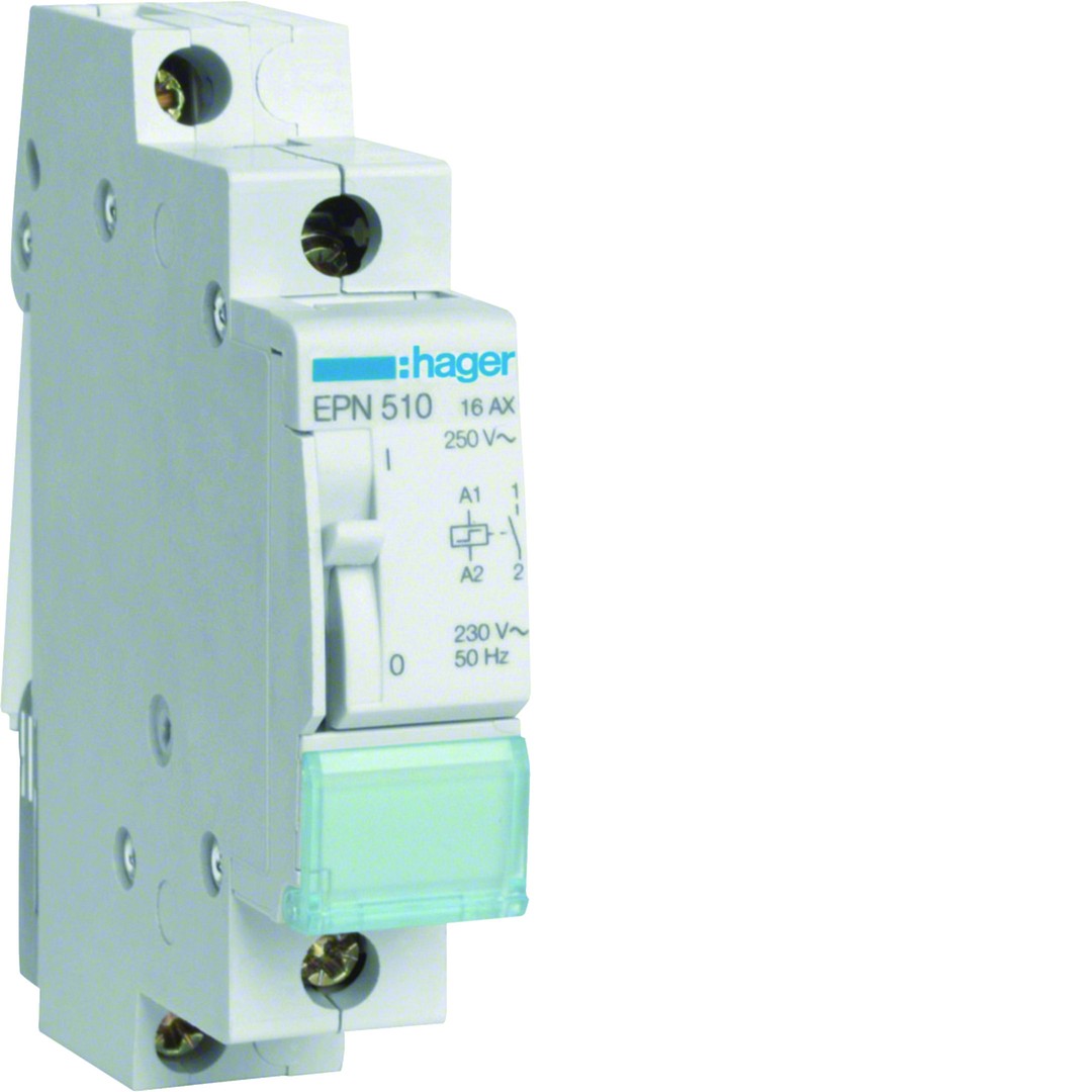Sysäysrele 1s 16A kela 230VAC/110VDC, 1 moduuli