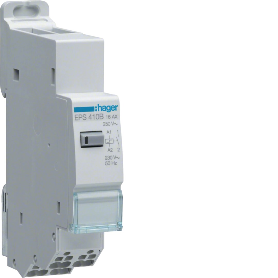 Elektroninen sysäysrele 1s 16A kela 230VAC, QuickConnect