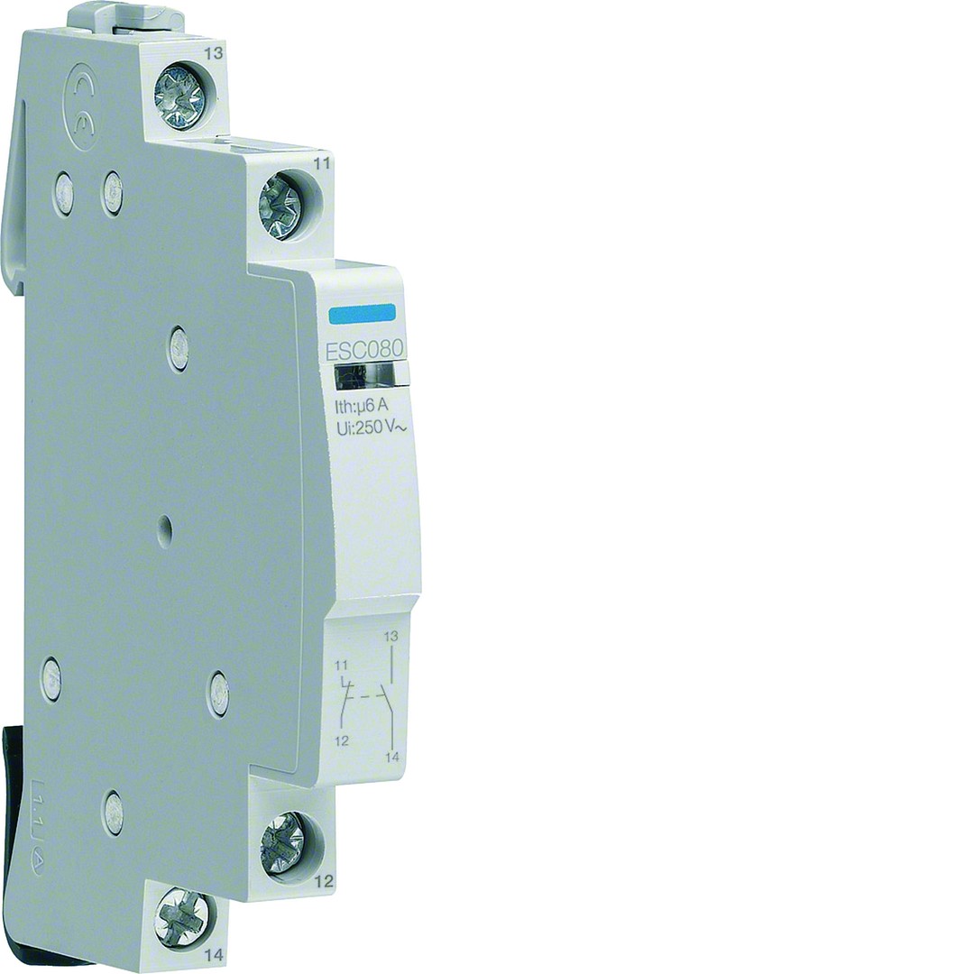 Apukosketin 6A 1 sulkeutuva ja 1 avautauva 230V, ESx/ERx/ETx/SBx, 0.5 moduulia