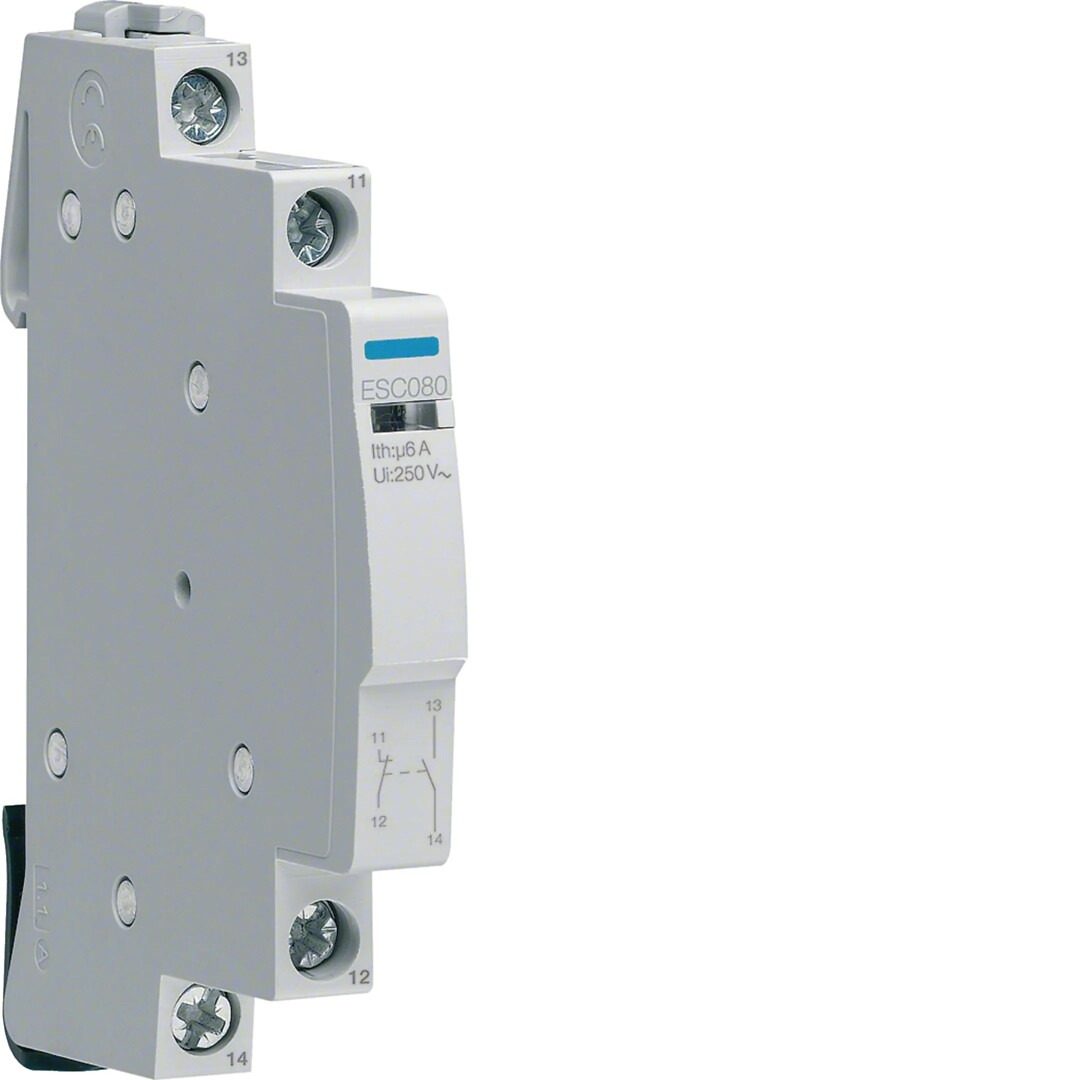 Apukosketin 6A 1 sulkeutuva ja 1 avautauva 230V, ESx/ERx/ETx/SBx, 0.5 moduulia