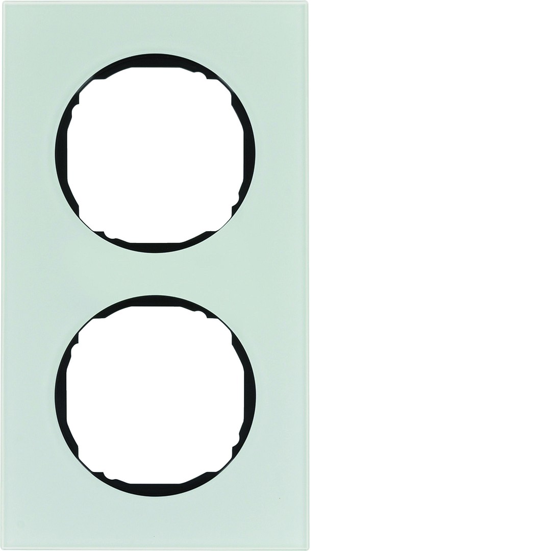 Peitelevy 2-osainen, ohutrakenteinen, R.8, lasi puhtaanvalkoinen
