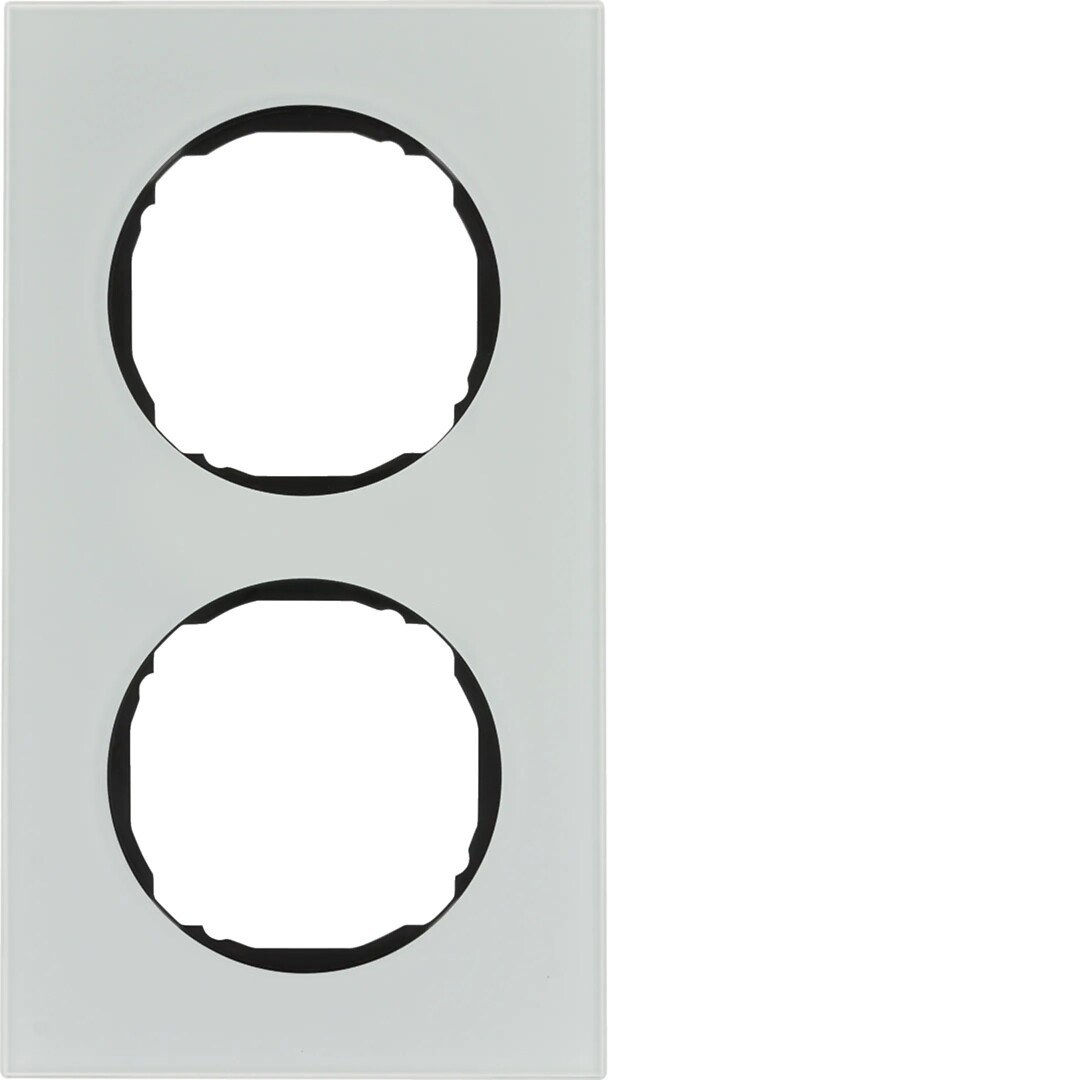 Peitelevy 2-osainen, ohutrakenteinen, R.8, lasi puhtaanvalkoinen