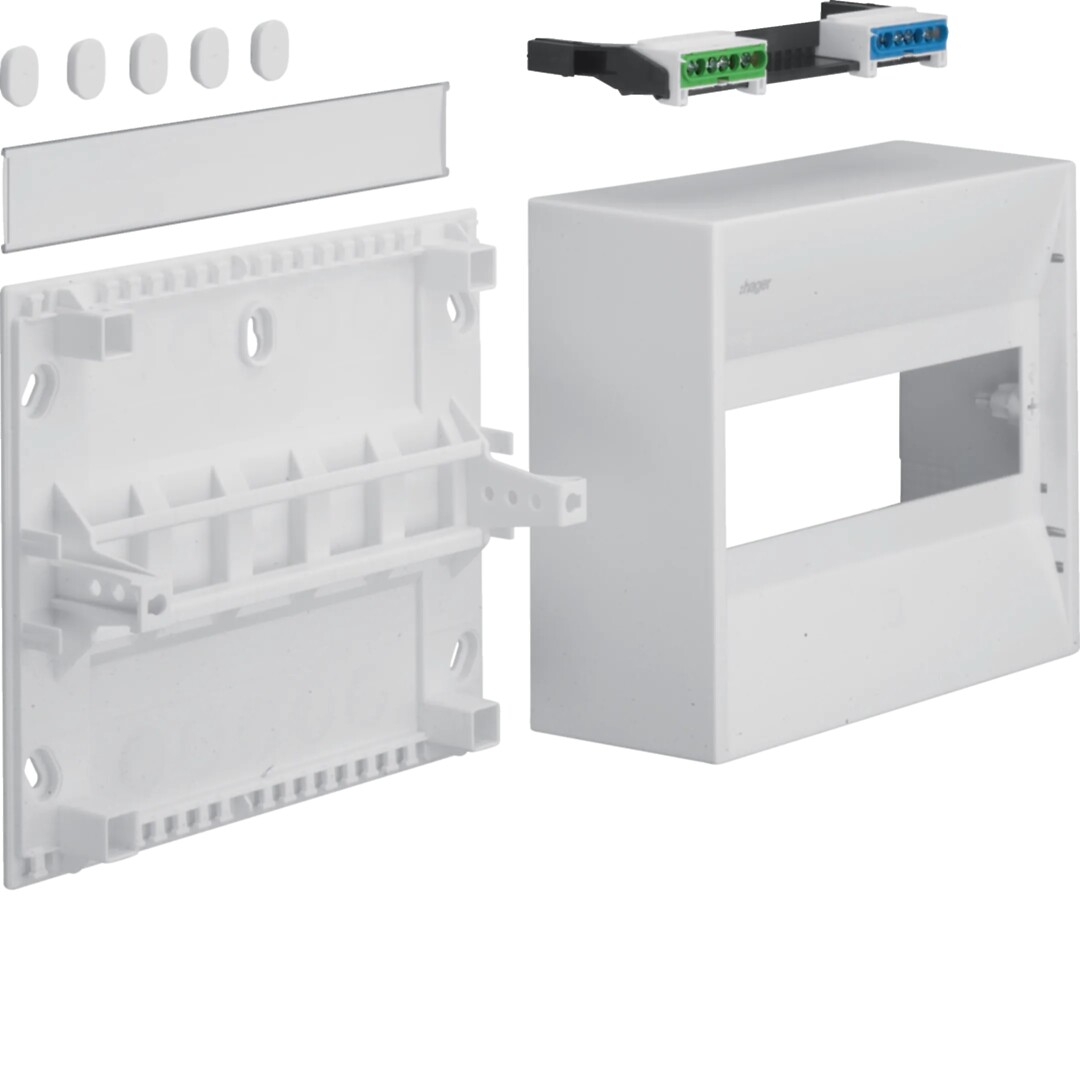 Moduulikotelo pinta-asennus gamma 10 moduulia IP30 puhtaanvalkoinen