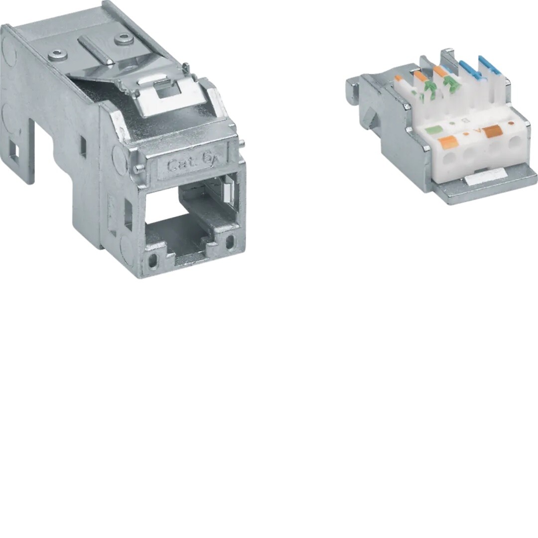 Liitinmoduuli RJ45 Cat6A suojattu, halogeeniton