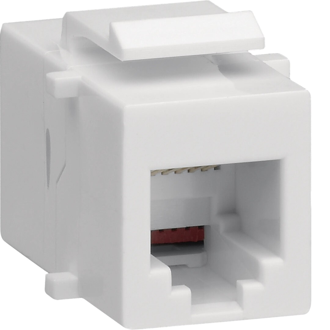 Liitinmoduuli RJ12 Cat3 suojaamaton 6(6) Keystone, halogeeniton