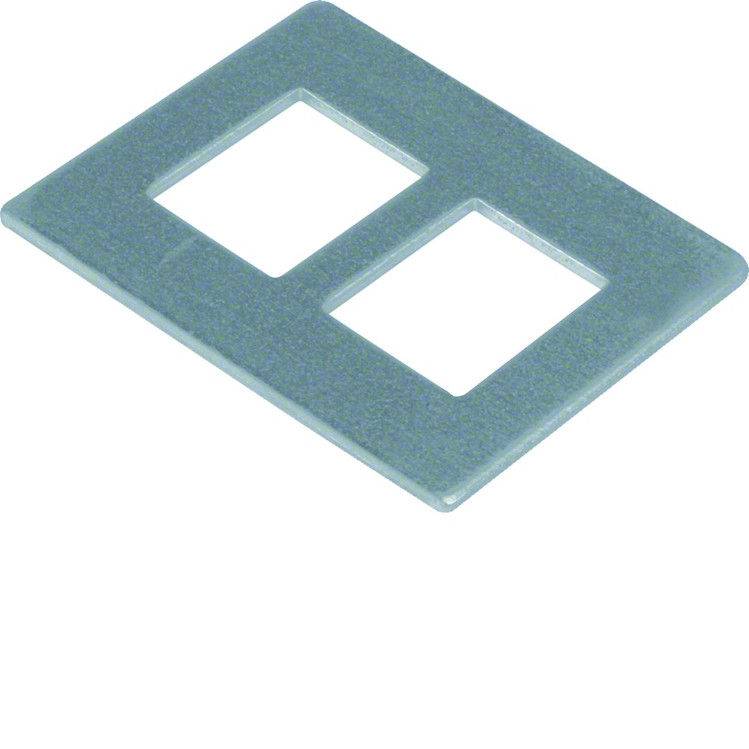 Asennuslevy rasioille GTVD300/GTVD200 2x RJ45 19.3×14.8 Keystone