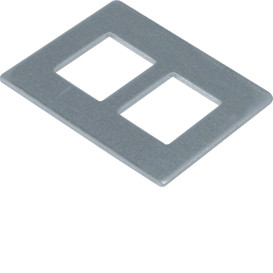 Asennuslevy rasioille GTVD300/GTVD200 2x RJ45 19.3×14.8 Keystone