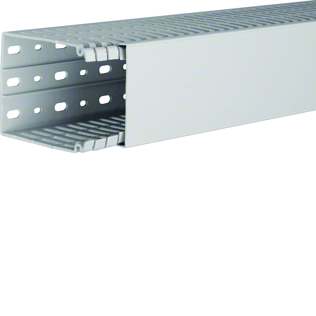 Johdotuskouru PC/ABS halogeeniton HA7 100x80mm vaaleanharmaa