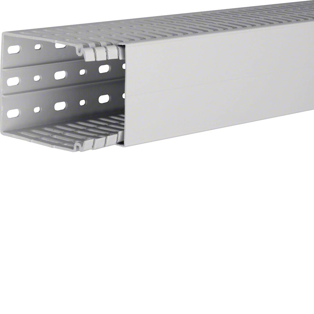 Johdotuskouru PC/ABS halogeeniton HA7 100x80mm vaaleanharmaa