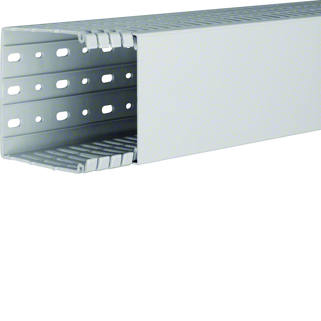 Johdotuskouru PC/ABS halogeeniton HA7 100x100mm vaaleanharmaa