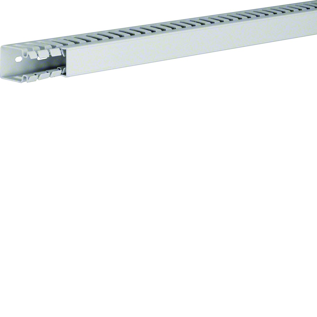 Johdotuskouru PC/ABS halogeeniton HA7 40x25mm vaaleanharmaa