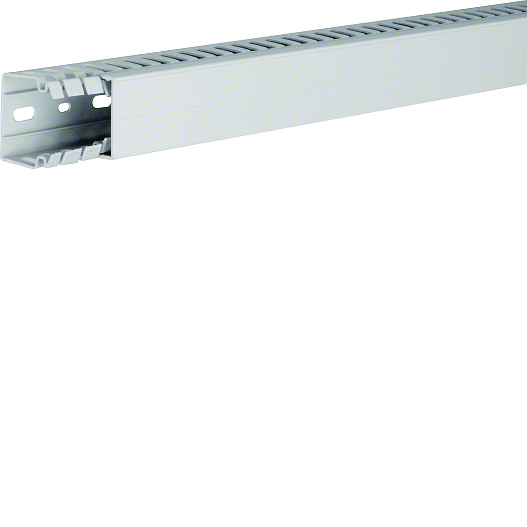 Johdotuskouru PC/ABS halogeeniton HA7 40x40mm vaaleanharmaa