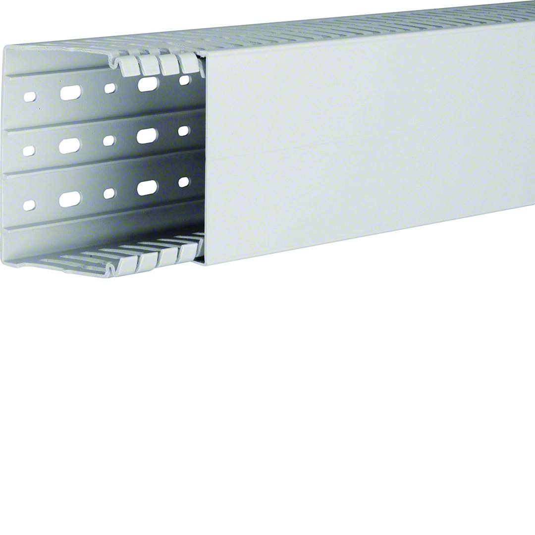 Johdotuskouru PC/ABS halogeeniton HA7 80x100mm vaaleanharmaa