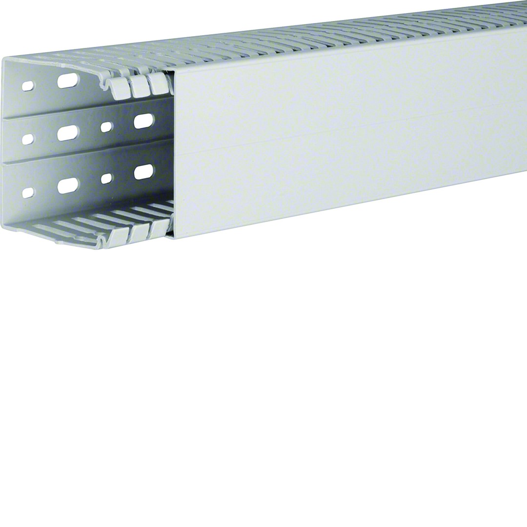 Johdotuskouru PC/ABS halogeeniton HA7 80x80mm vaaleanharmaa