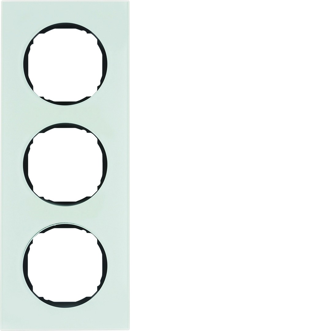 Peitelevy 3-osainen, ohutrakenteinen, R.8, lasi puhtaanvalkoinen