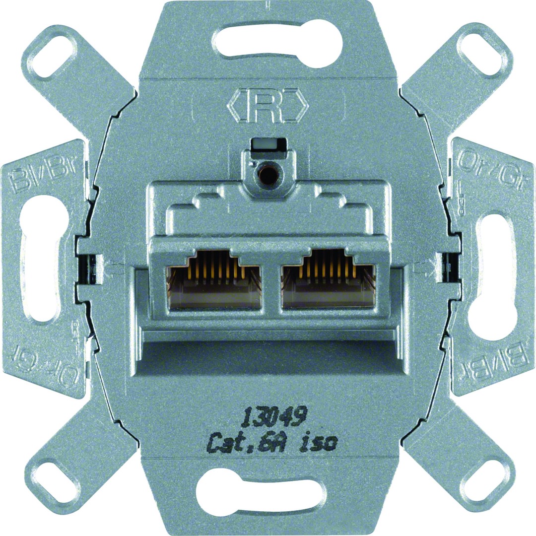Datarasiarunko 2xRJ45 Cat6A iso valettu