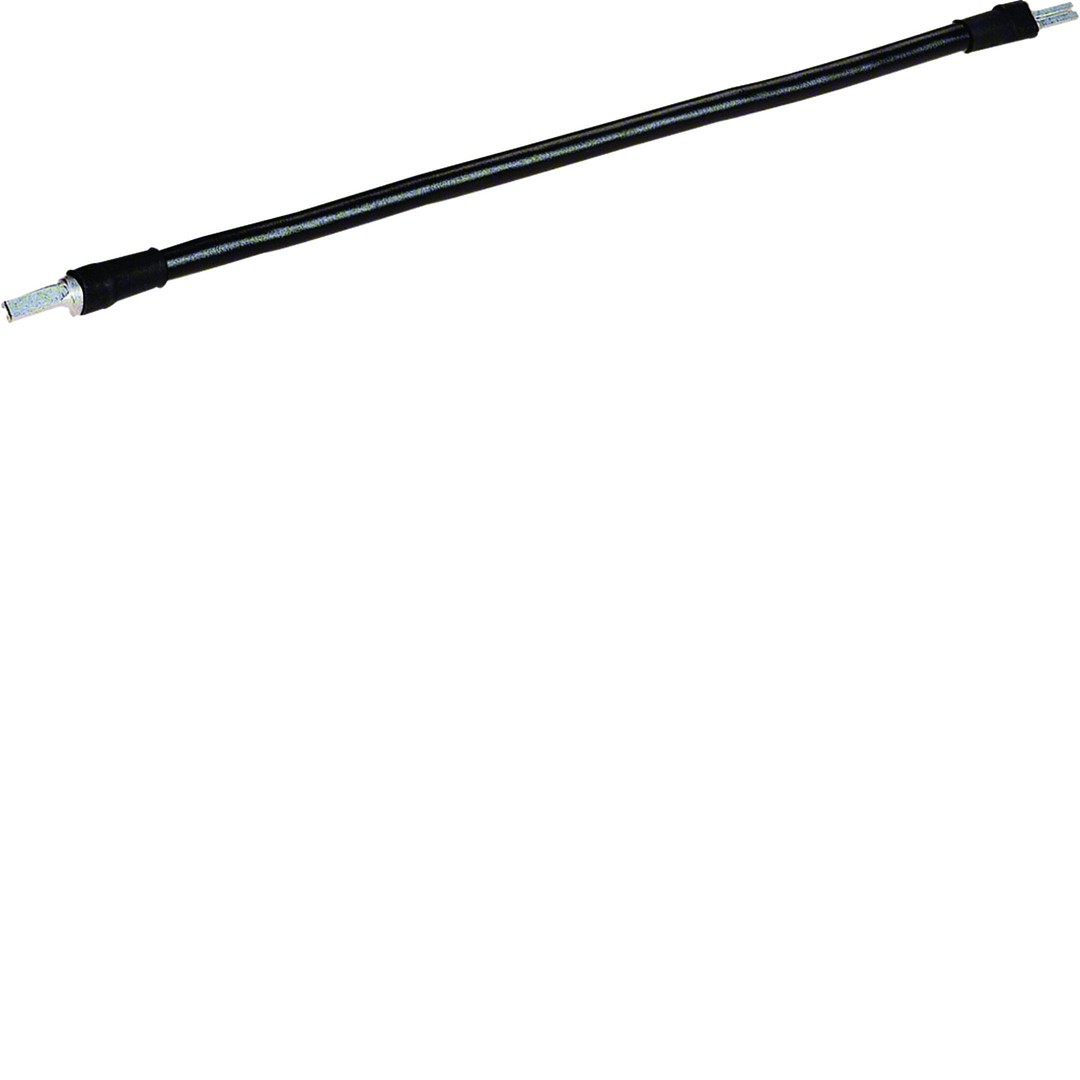 Kaapelisilta 10 mm², pituus 250mm, jäykkä, väri musta