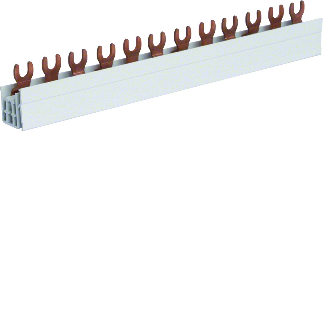 Virtakisko 3-napainen 63A haarukka poikkipinta 10mm² 12 moduulia