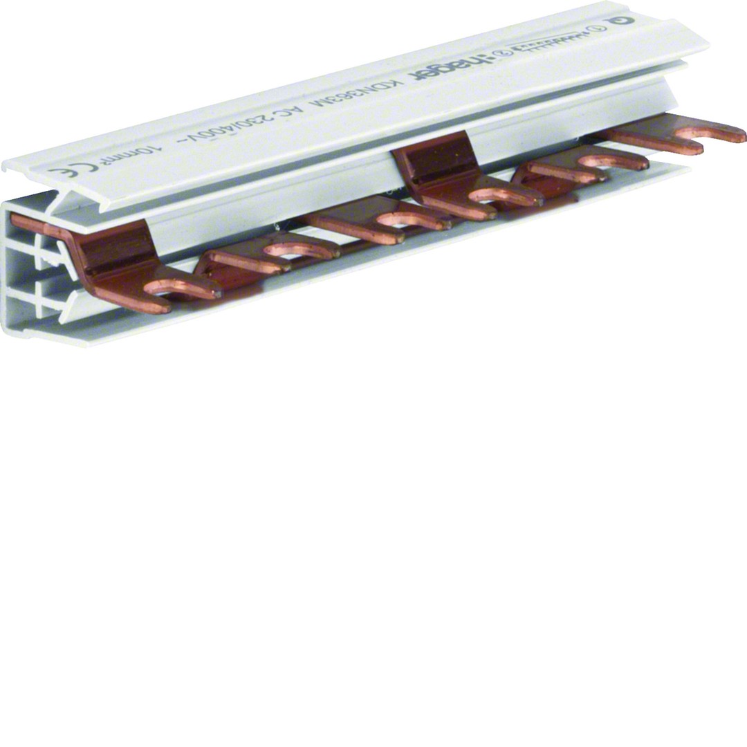 Virtakisko 3-napainen 63A haarukka poikkipinta 10mm² 6 moduulia