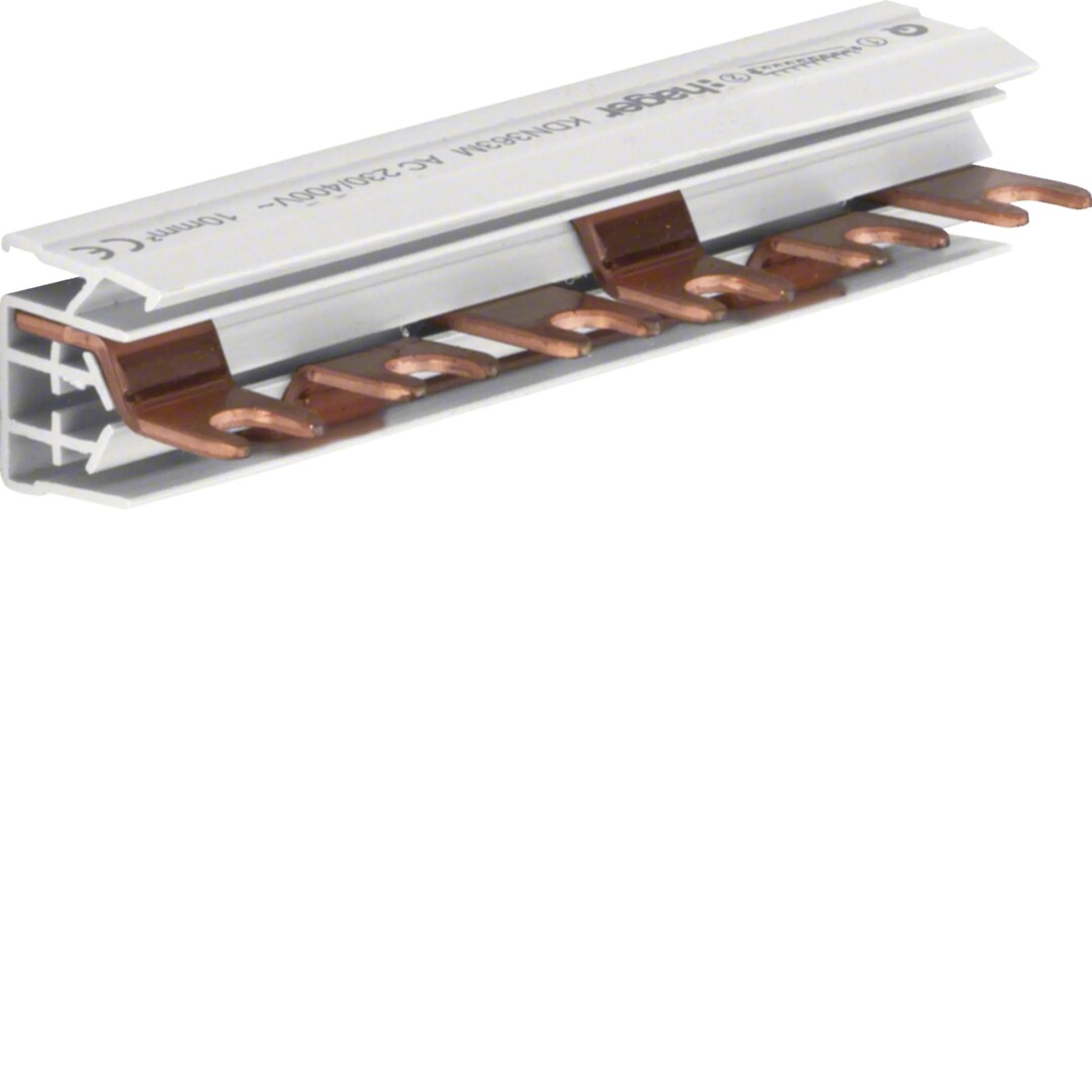Virtakisko 3-napainen 63A haarukka poikkipinta 10mm² 6 moduulia