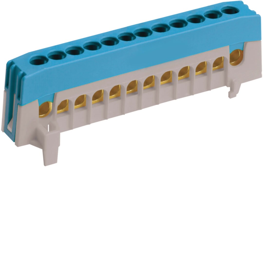Haaroitusliitin nolla 12x16mm², IP20, väri sininen