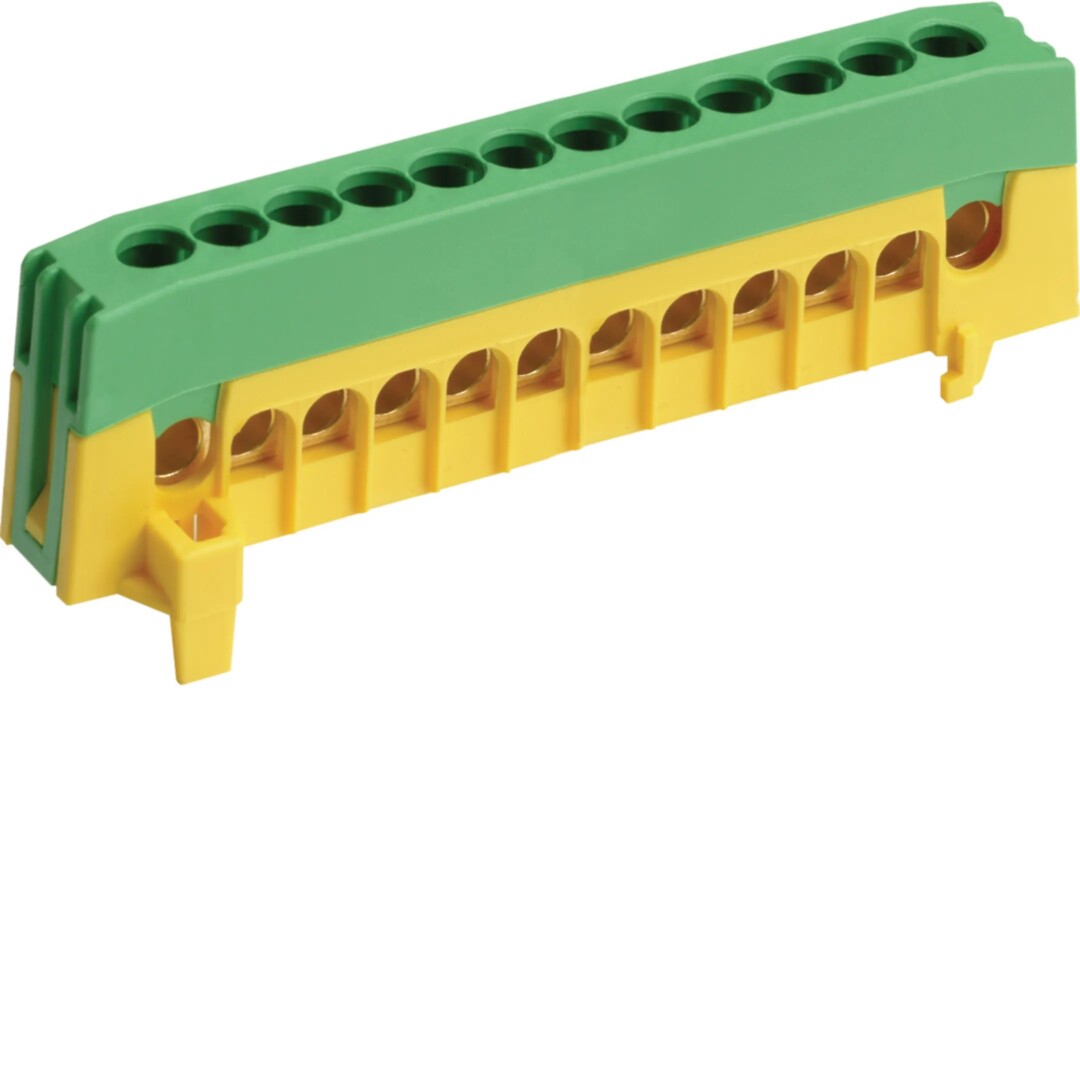 Haaroitusliitin maadoitus 12x16mm², IP20, väri keltavihreä