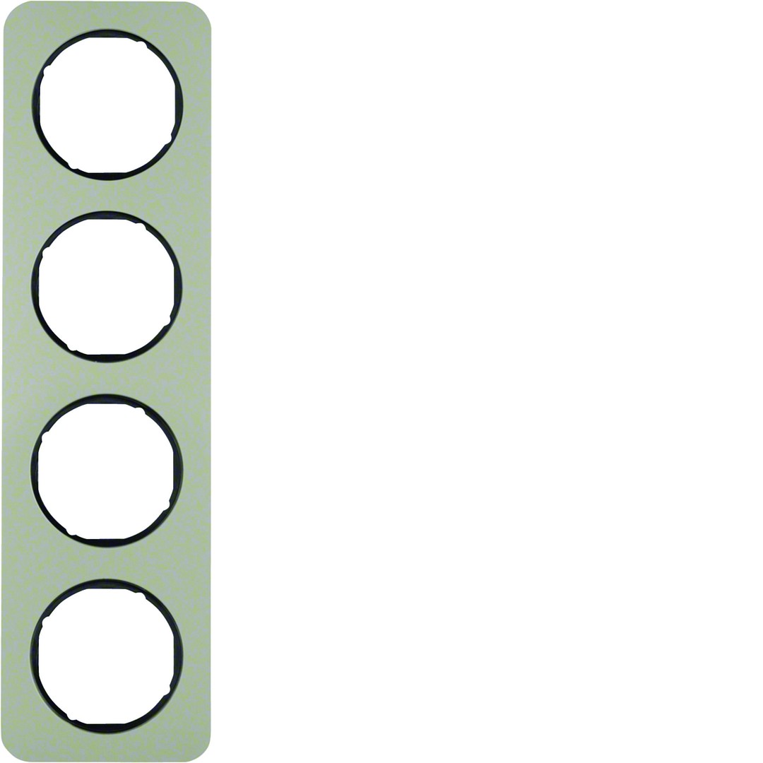 Peitelevy 4-osainen, R.1, ruostumaton teräs/musta