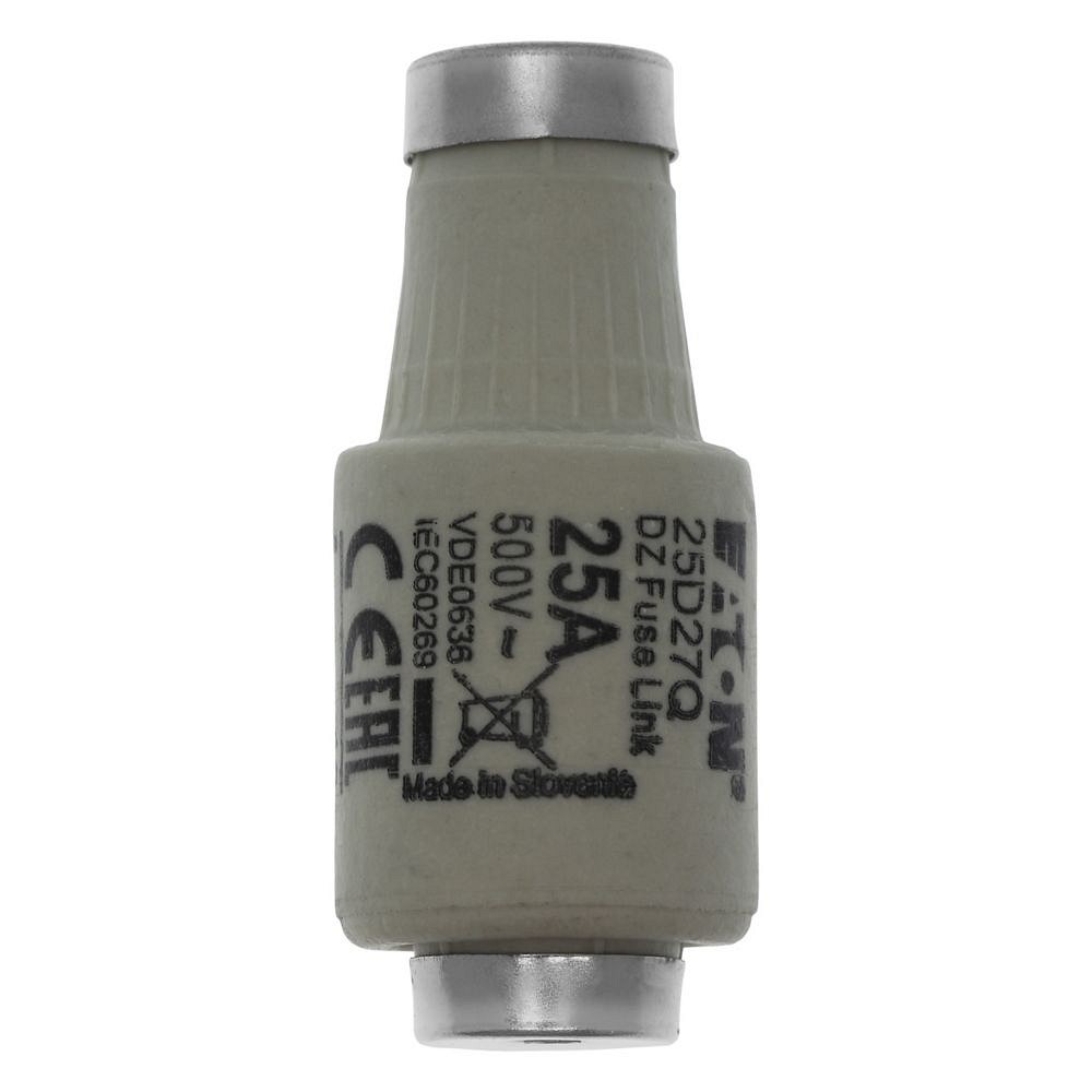 Tulppasulake erikoisnopea 25 A 500 VAC, DII, gR, IEC, ilman indikaattoria