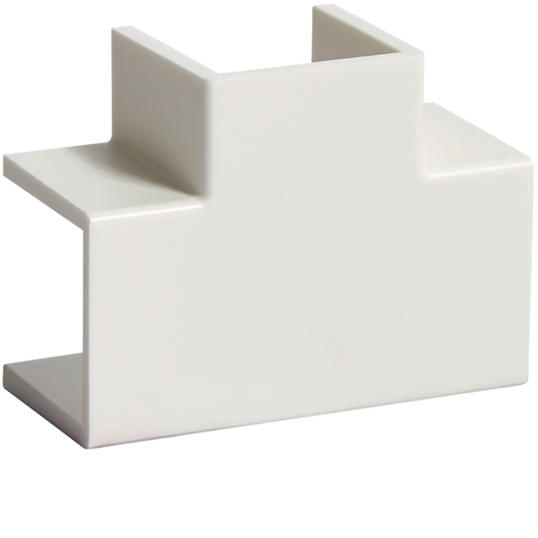 T-kappale halogeeniton kanavalle LF 15x15mm, liikenteenvalkoinen, 10 kpl