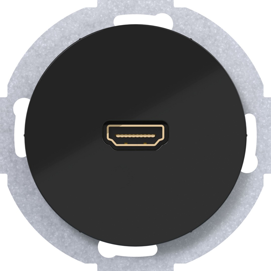 HDMI-pistorasia typeA v1.3, R.x, musta kiiltävä