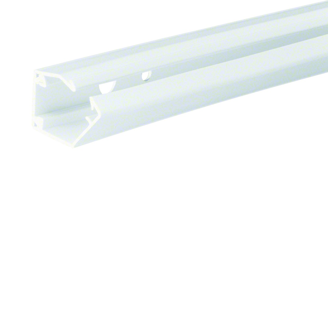 Asennuskanava tarralla LFR 7x12mm, PVC, liikenteenvalkoinen, rulla 20m
