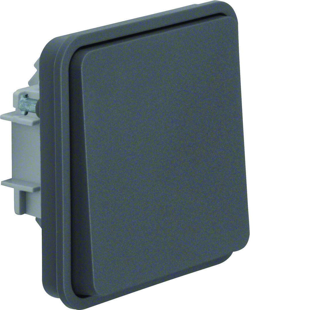 Vaihtokytkinrunko (6) 10AX/250VAC, W.1, harmaa ECO
