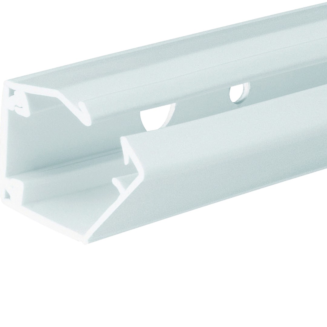 Asennuskanava tarralla LFR 20x21mm, PVC, liikenteenvalkoinen, rulla 20m