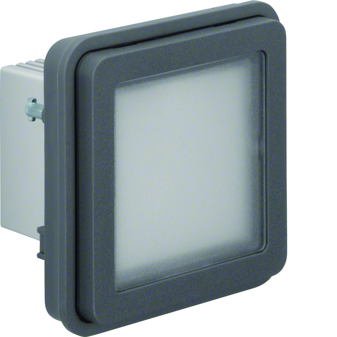 LED-merkkivalorunko valkoinen 230V, W.1, harmaa