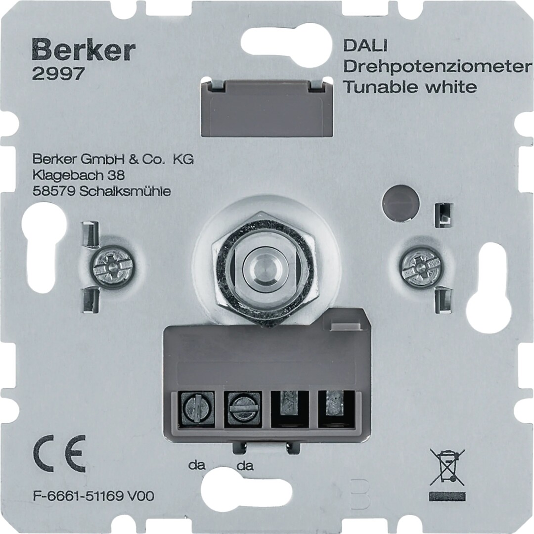 DALI-potentiometri pehmytlukituksella