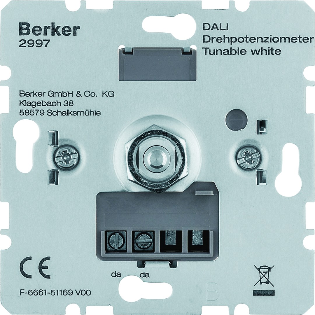 DALI-potentiometri pehmytlukituksella