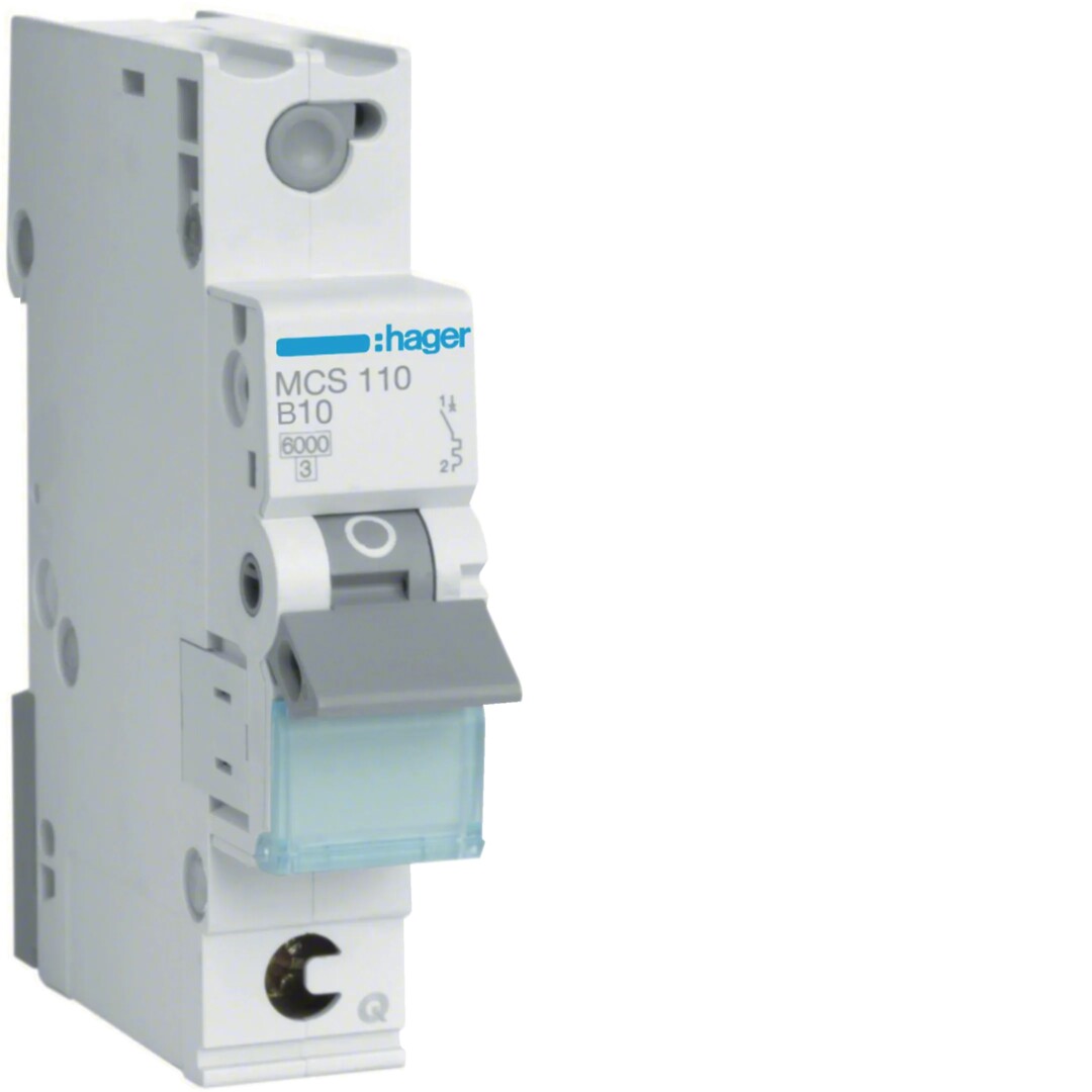 Johdonsuojakatkaisija 1-napainen 6kA C-käyrä 10A QuickConnect 1 moduulia