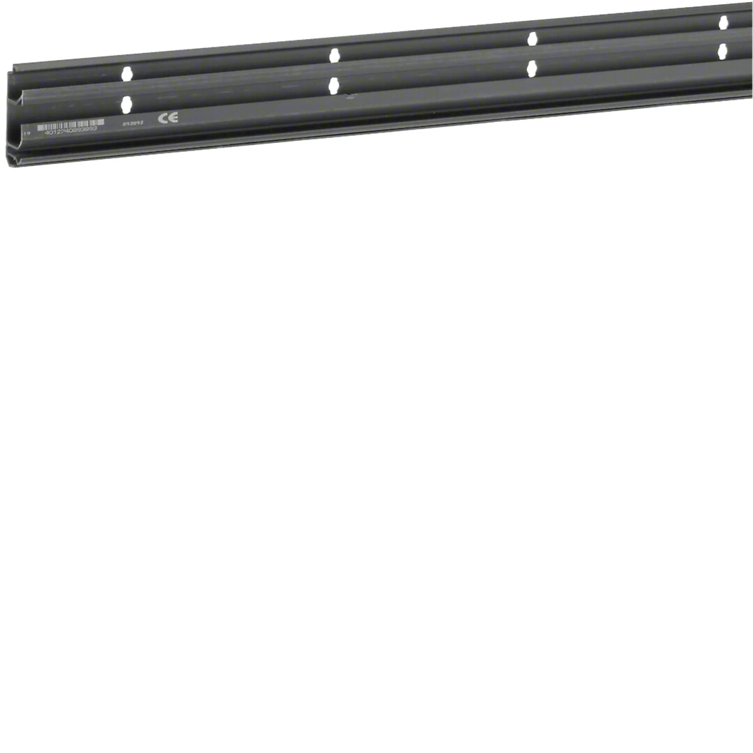 Jalkakalistakanavarunko 2 johtotilaa PVC SL20x55mm, musta