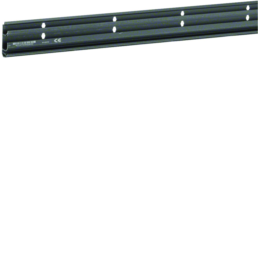 Jalkakalistakanavarunko 2 johtotilaa PVC SL20x55mm, musta
