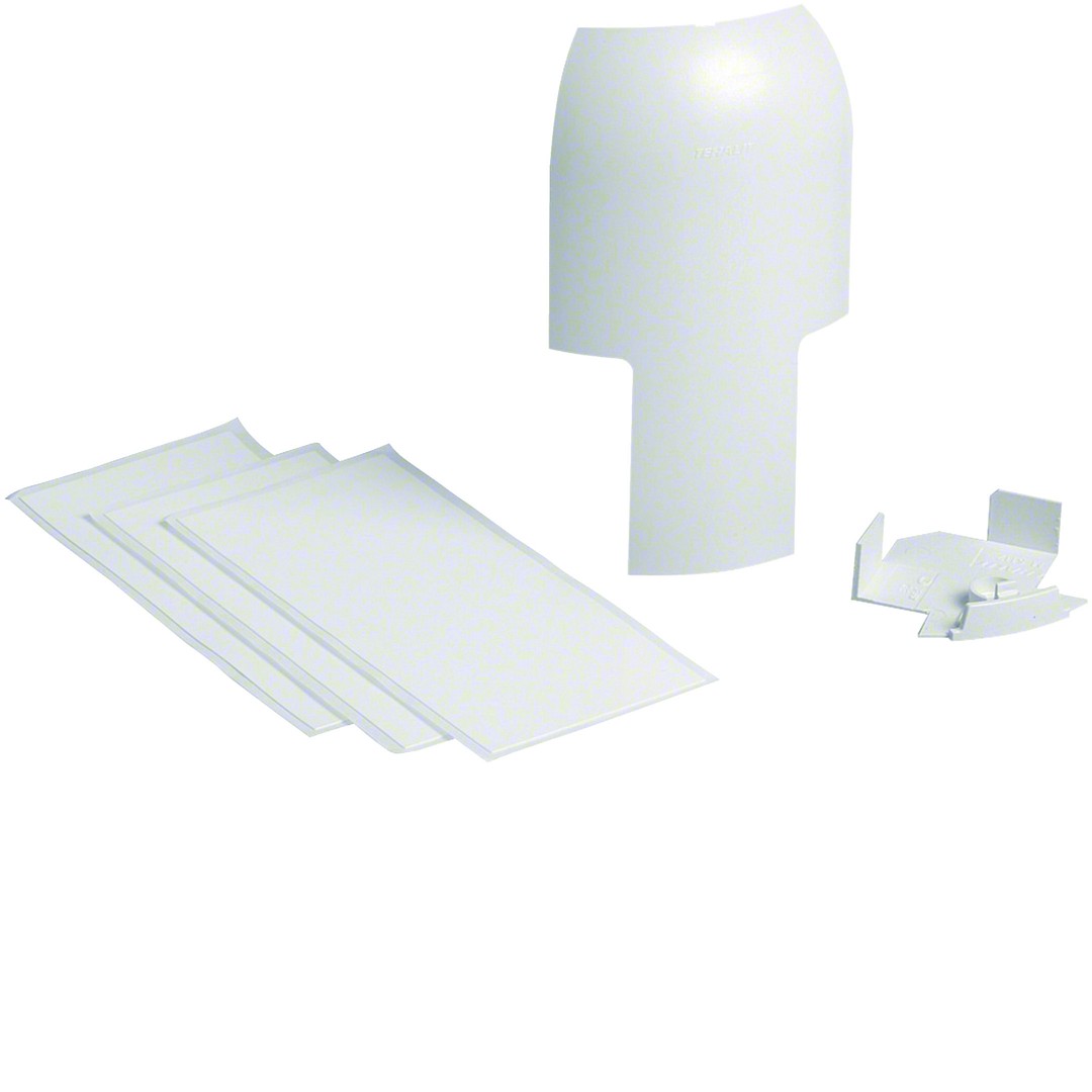 Haaroituskappale halogeeniton kanavalle EK40x40/SL 20x55mm, liikenteenvalkoinen