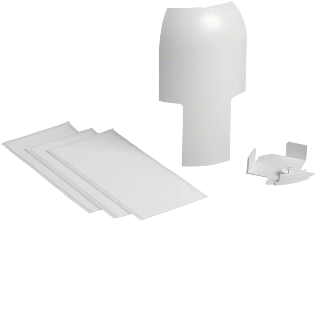 Haaroituskappale halogeeniton kanavalle EK40x40/SL 20x55mm, liikenteenvalkoinen