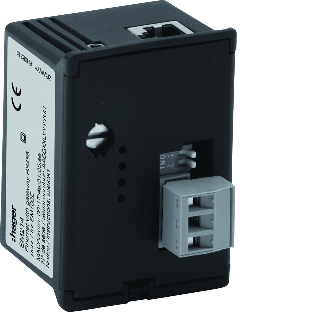 Ethernet+RS485 Jbus/Modbus -liityntämoduuli mittarille SM103E