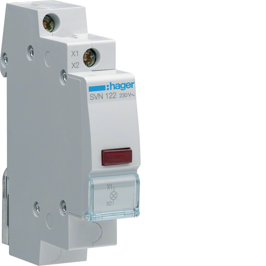 LED-merkkivalo punainen 230VAC 1 moduuli
