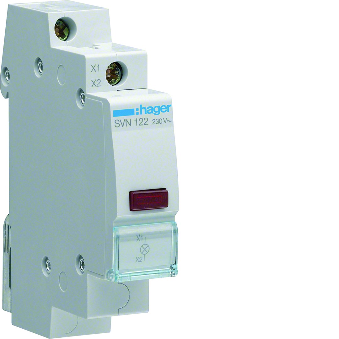 LED-merkkivalo punainen 230VAC 1 moduuli