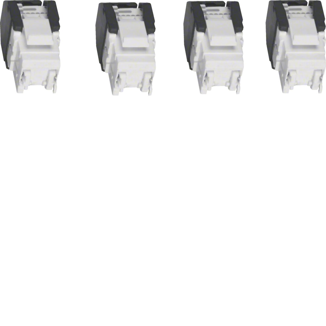 Rasialiitinpakkaus RJ45 CAT6 UTP Keystone, sisältää 4 kpl