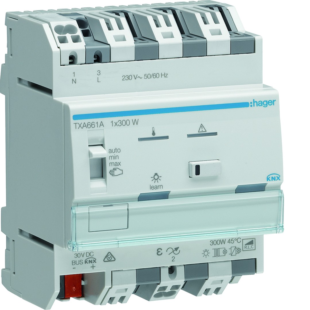 Yleisvalonsäädin 1-kanavainen KNX easy, 1x300W, ESL/LED