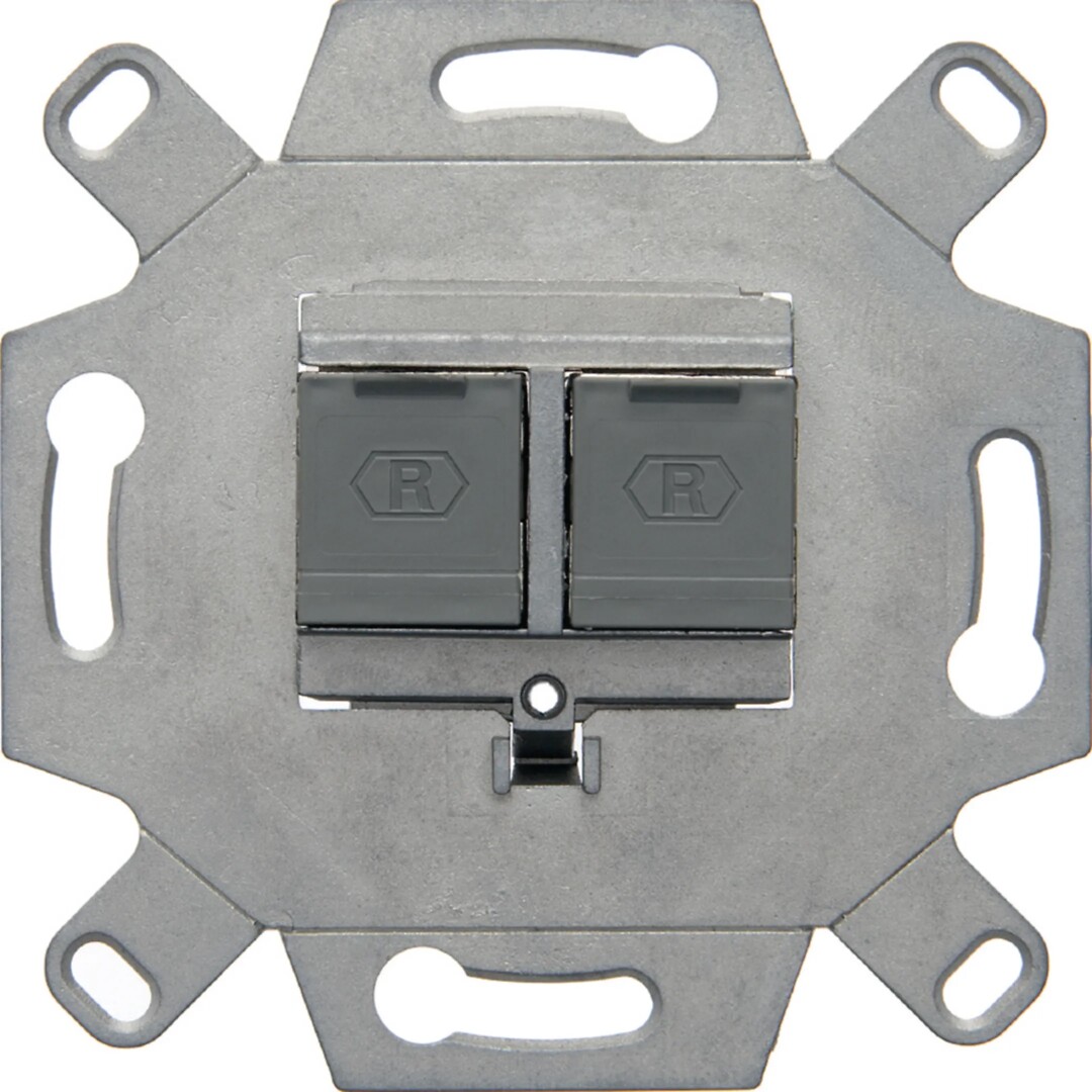Telerasia 2xRJ45 Cat6A suojaamaton, modulaarinen, TAE