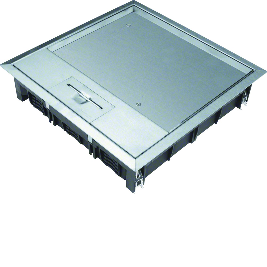 Lattiarasiakansi E12 244x244mm pinnoitesyvennys 12mm ruostumaton teräs