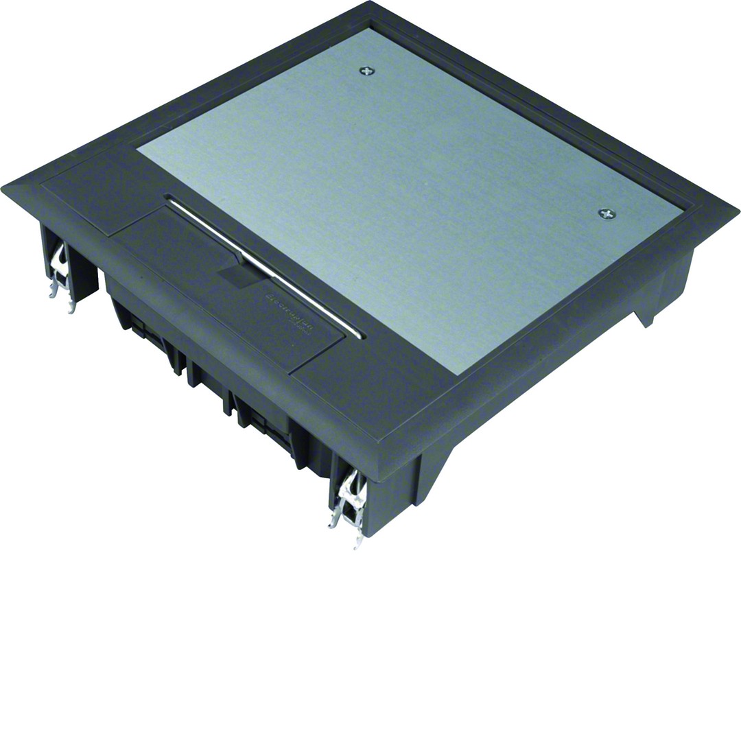 Lattiarasiakansi Q06 200x200mm pinnoitesyvennys 5mm polyamidi syvänmusta